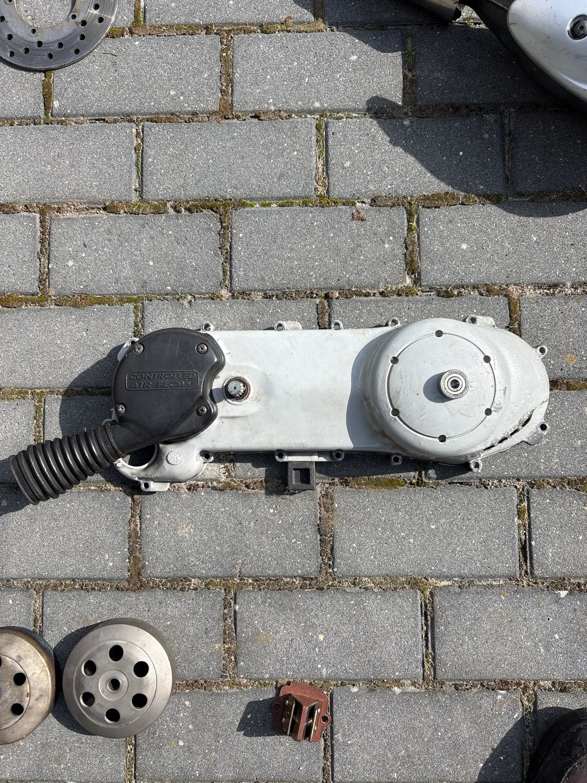 Piaggio carterkap lange carter met nieuw Polini lager, Ophalen of Verzenden, Gebruikt, Overige typen, Piaggio