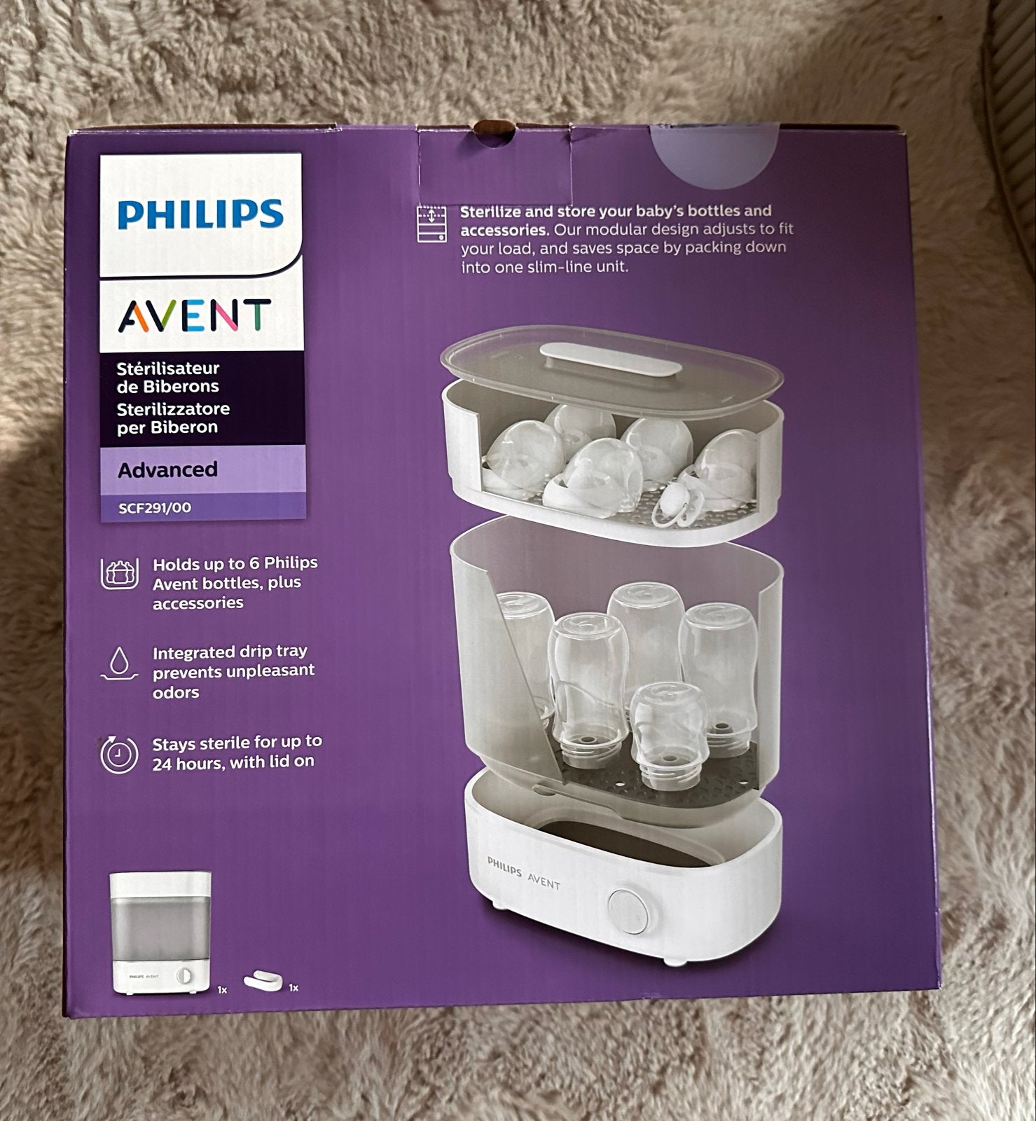 Philips Avent Advanced Sterilisator SCF291/00, Ophalen, Nieuw, Sterilisator, Philips Avent