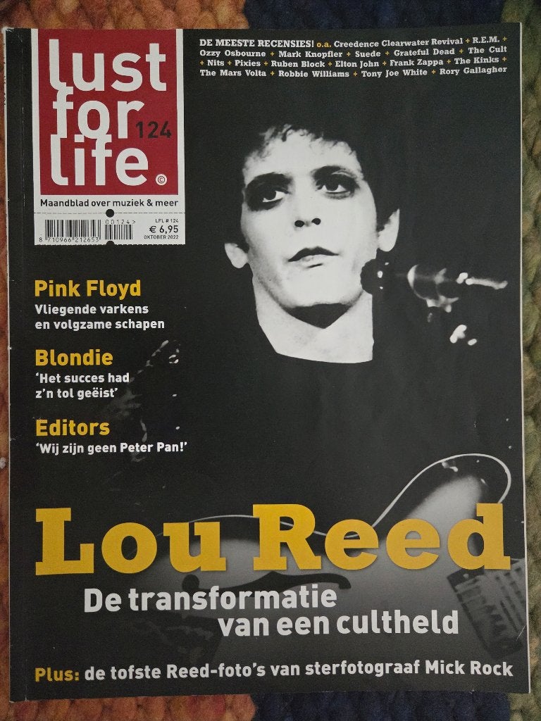 Lust for Life 10-2022 Reed Pink Floyd Blondie Editors Dawn, Ophalen of Verzenden, Zo goed als nieuw, Muziek, Film of Tv