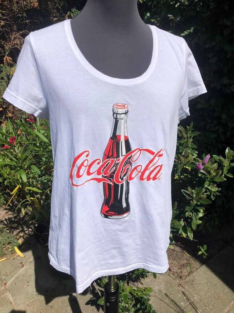 Dames t-shirt Coca Cola (Maat L), Kleding | Dames, Maat 38/40 (M), Wit, Ophalen of Verzenden, Zo goed als nieuw