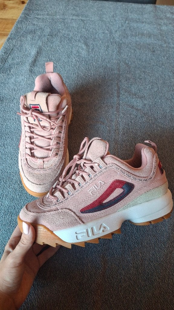 Fila - Disruptor - Suede, Ophalen of Verzenden, Roze, Fila, Sneakers of Gympen