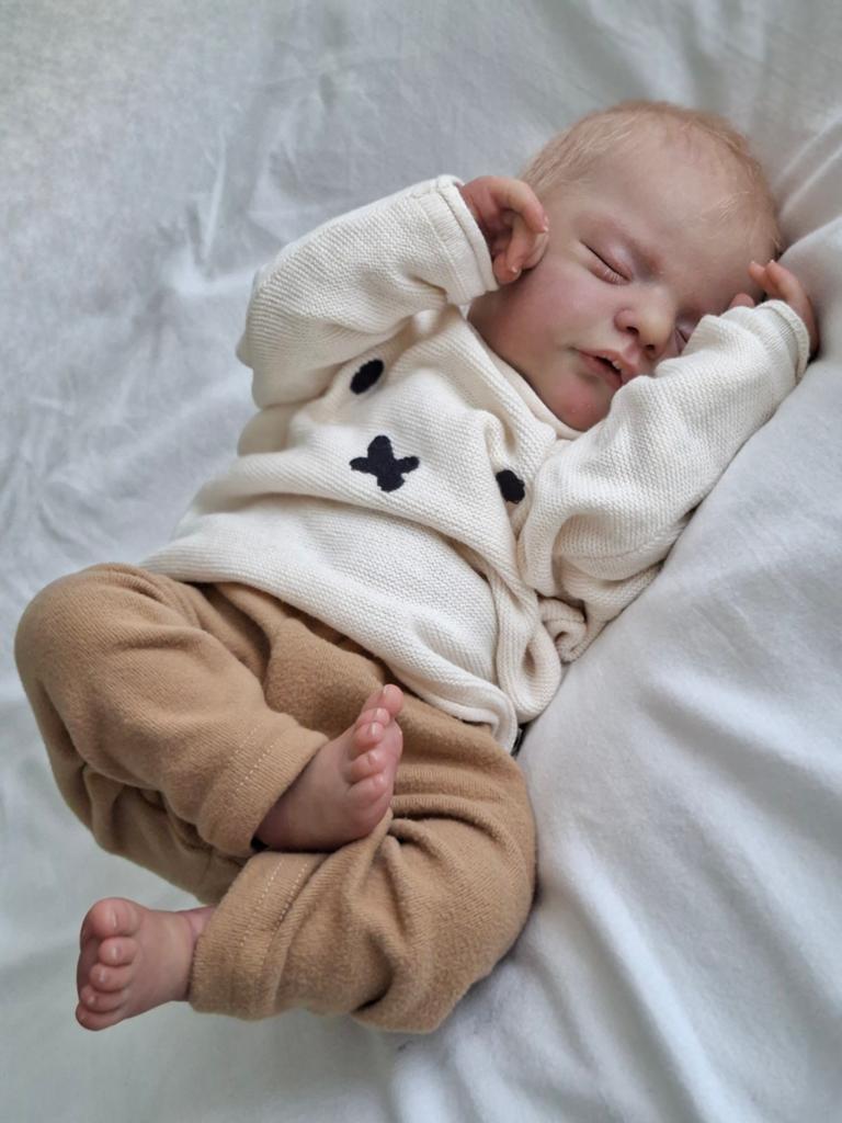 Reborn sam, Verzamelen, Poppen, Ophalen of Verzenden, Zo goed als nieuw, Babypop