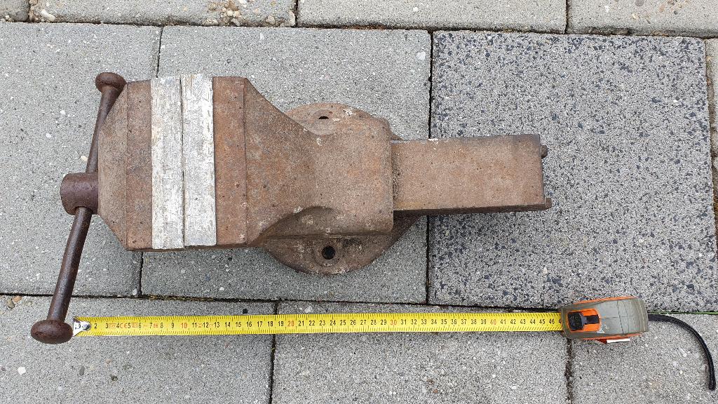 Bankschroef Hemklem, Doe-het-zelf en Verbouw, Ophalen, Gebruikt, Minder dan 70 cm, Bankschroef