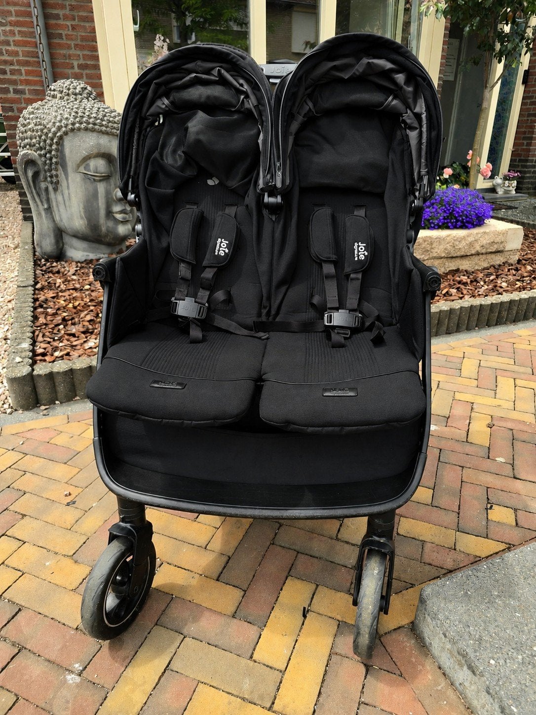 Joie Estrella tweelingbuggy Signature Eclipse, Kinderen en Baby's, Tweelingen en Meerlingen, Ophalen of Verzenden, Gebruikt, Kinderwagen of Buggy