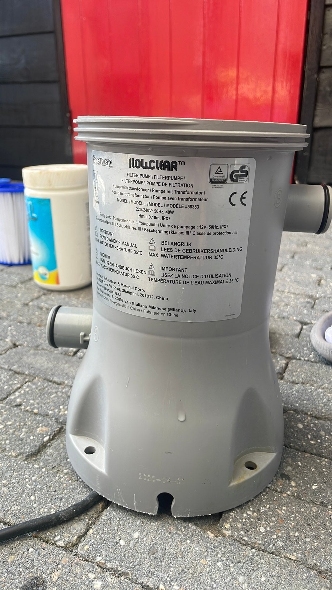 Zwembad pomp met zwembad accessoires, Ophalen, Gebruikt, Zwembadpomp