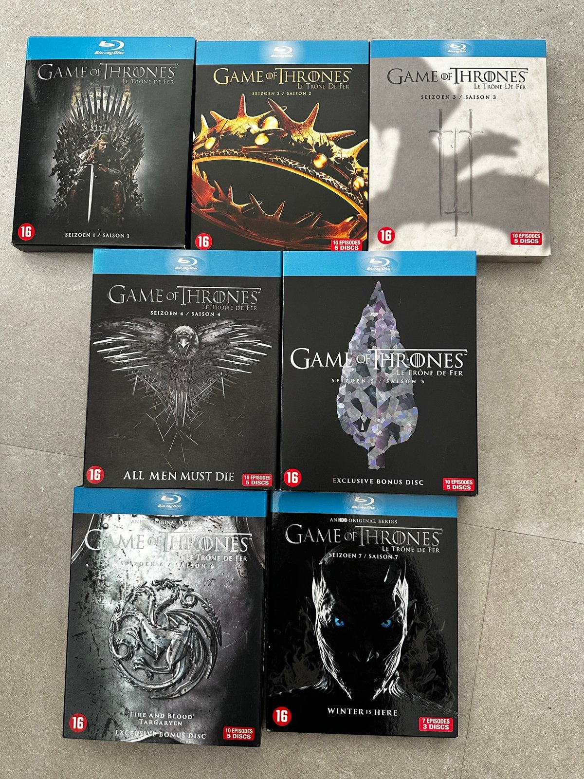 Game of Thrones - Seizoenen 1 t/m 7 Blu-ray Collectie, Ophalen, Vanaf 16 jaar, Nederlands, Science Fiction en Fantasy