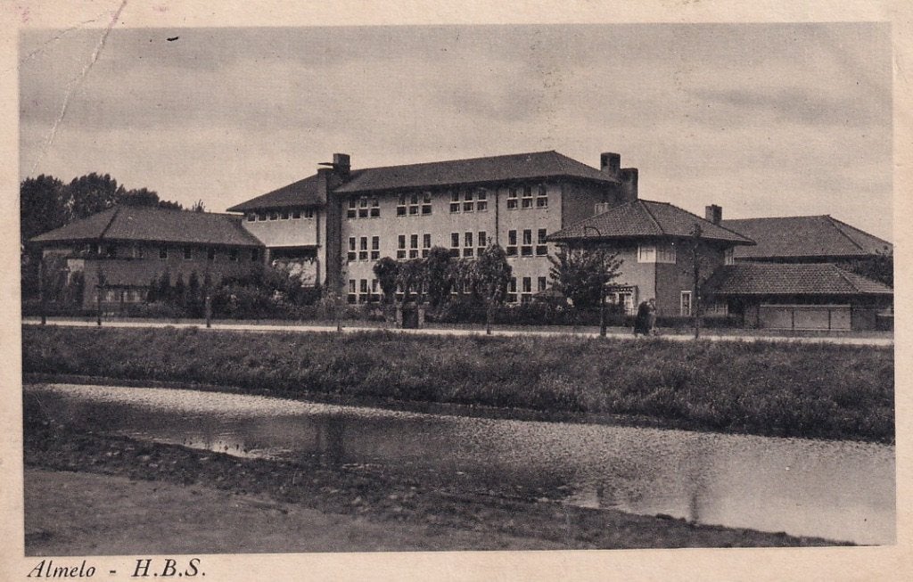 762B Almelo H.B.S. 1948, Ophalen of Verzenden, 1940 tot 1960, Gelopen, Overijssel