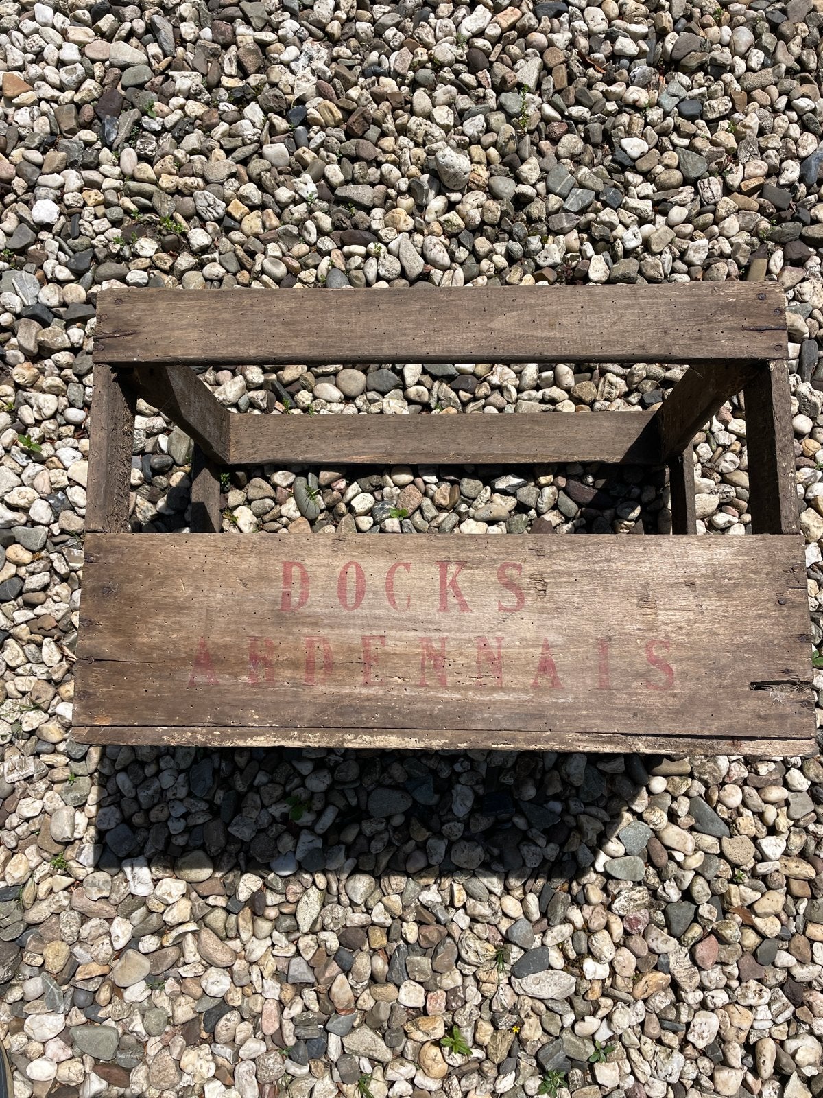 Vintage houten krat Docks Ardennais voor 15 flessen, Gebruikt, 50 tot 100 cm, Ophalen of Verzenden, Minder dan 50 cm