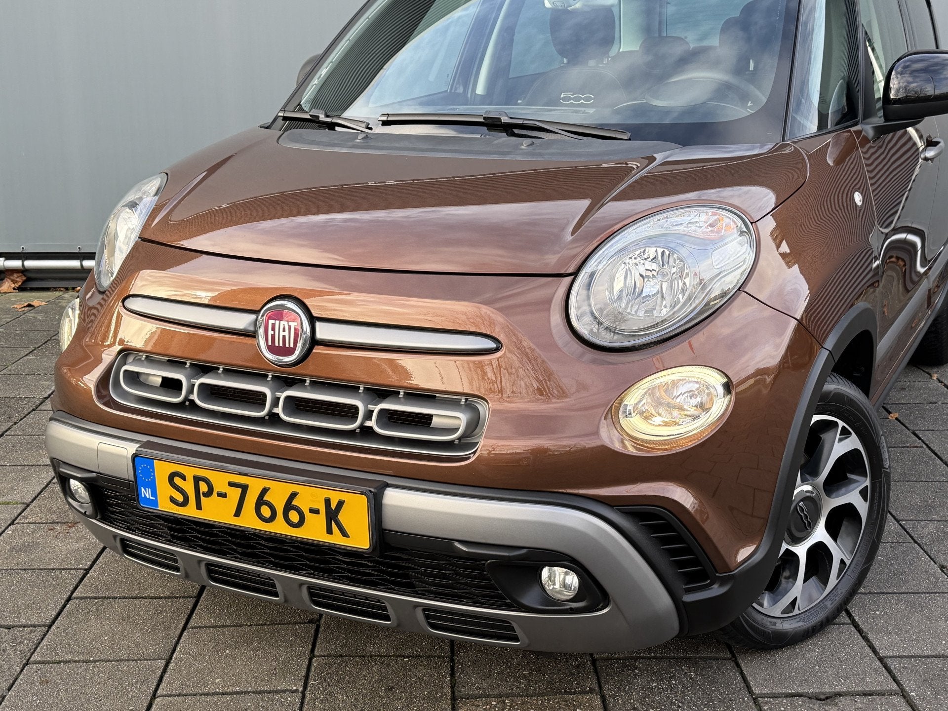 Fiat 500L BWJ 2018 | 0.9 TwinAir 105PK Cross | TREKHAAK | NA, Auto's, Fiat, Gebruikt, Bruin, Leder en Stof, Origineel Nederlands