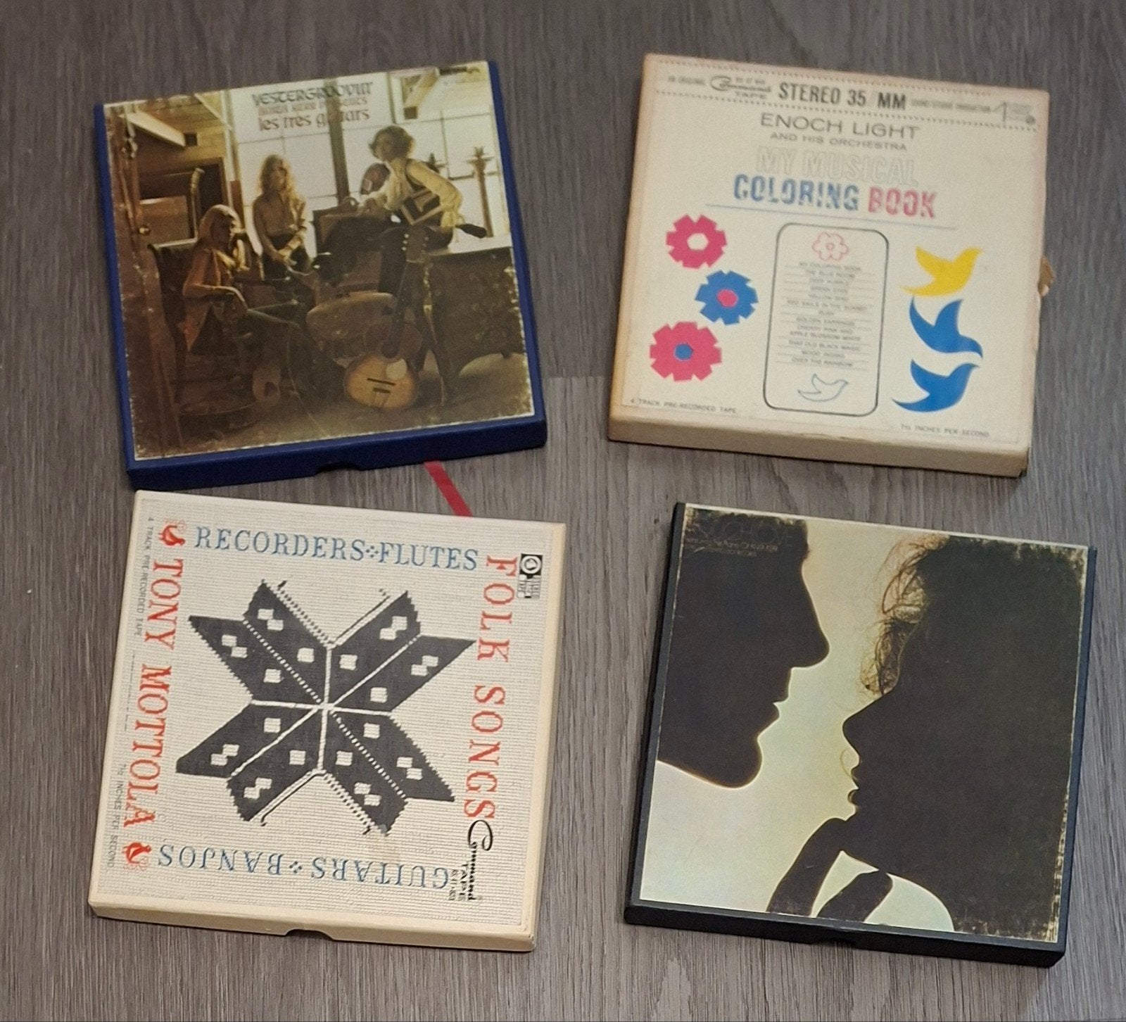 4 Vintage Bandrecorder Banden - Diverse Muziek, Audio, Tv en Foto, Bandrecorders, Ophalen of Verzenden, Onderdeel, Met banden