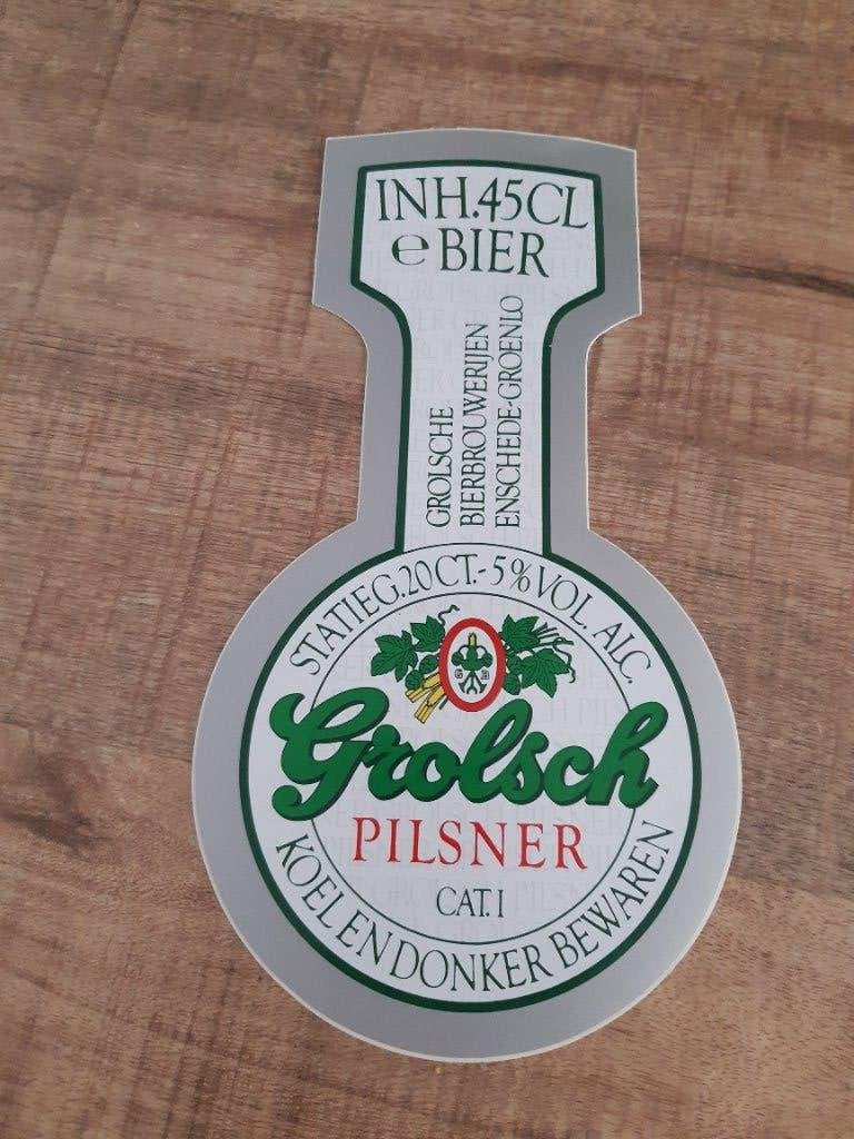 Grolsch grote sticker, Ophalen of Verzenden, Nieuw, Grolsch