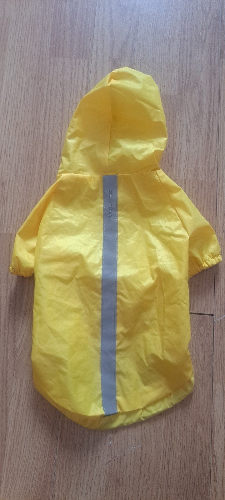 Gele jas voor een kleine hond met reflecterende strepen, Dieren en Toebehoren, Hondenkleding, Ophalen, Nieuw, Hondenjas