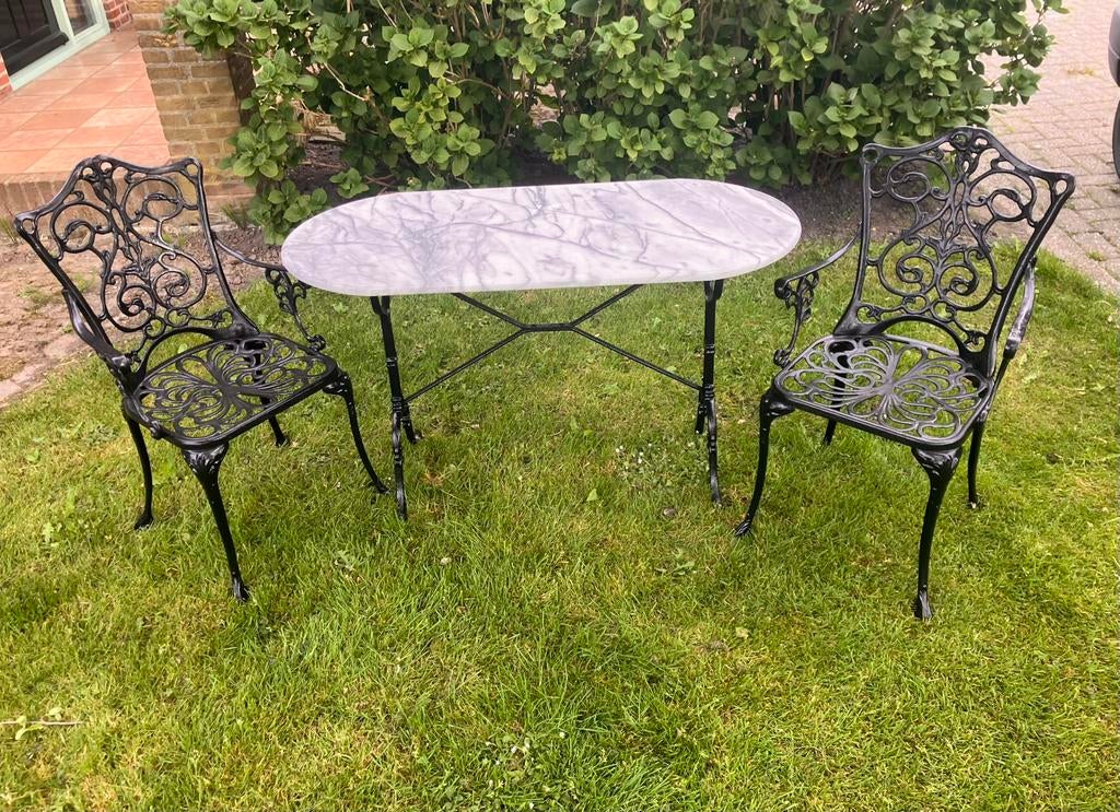 Prachtige bistroset 3- delig, Overige materialen, Gebruikt, Stoel, Tuinset