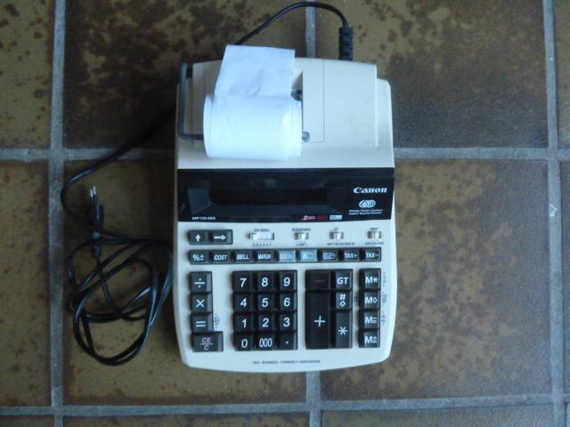 Electrische Canon Rekenmachine met 18 telrollen, Ophalen of Verzenden, Gebruikt