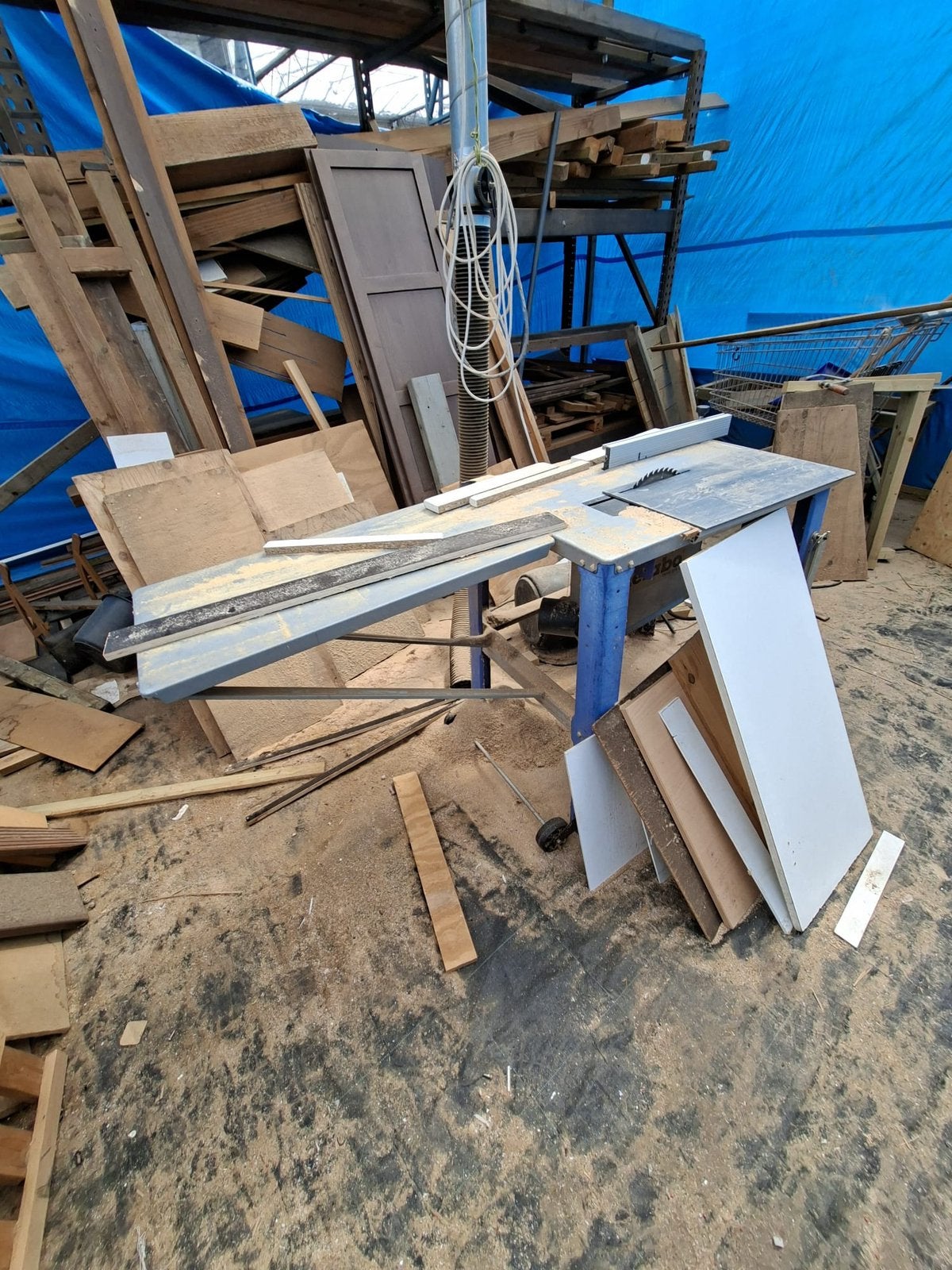 Tafelzaagmachine, Doe-het-zelf en Verbouw, Gereedschap | Zaagmachines, Ophalen, Zo goed als nieuw, 1200 watt of meer, 70 mm of meer