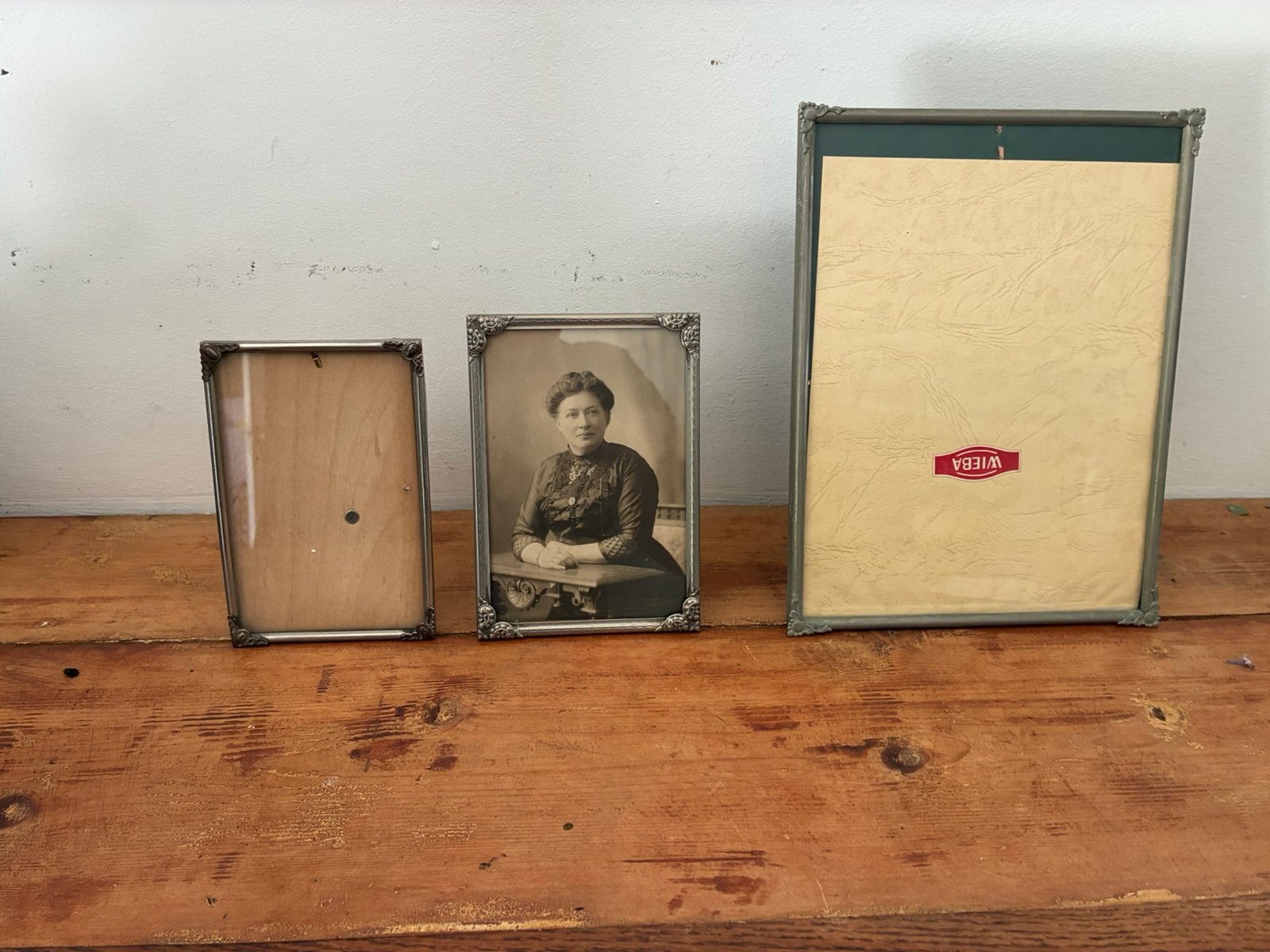 Drie vintage foto lijstjes zilverkleurig, Ophalen of Verzenden, Zo goed als nieuw