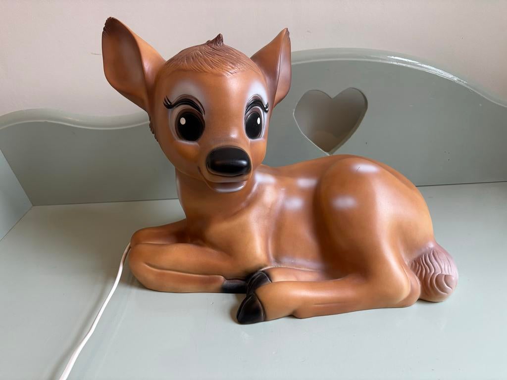Heico liggend hert lamp - Bambi stijl nachtlampje, Ophalen of Verzenden, Zo goed als nieuw