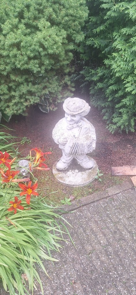 Tuinbeeld Clown Met Accordeon, Ophalen, Gebruikt, Overige typen