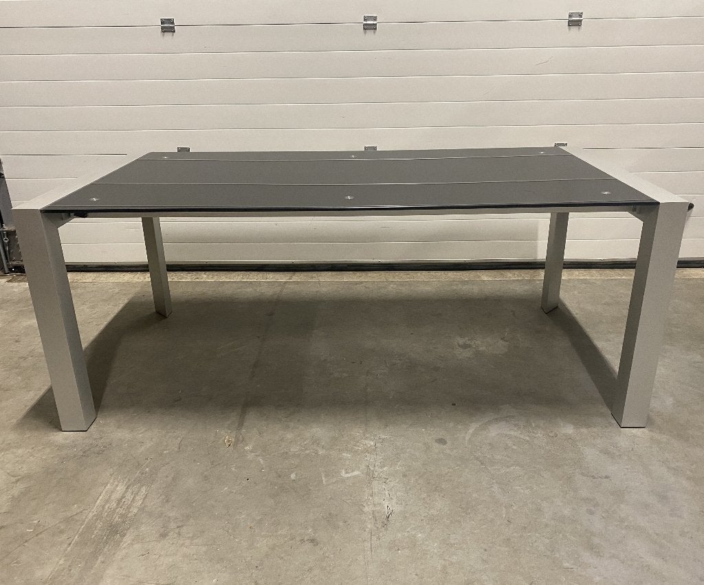 Uitschuifbare design tafel, Huis en Inrichting, Tafels | Eettafels, Ophalen, Gebruikt, 200 cm of meer, 50 tot 100 cm