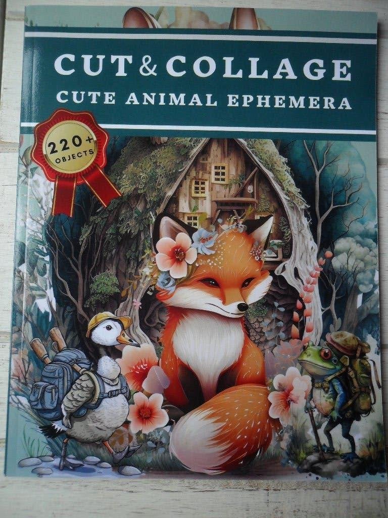 Cut & Collage Cute Animal Ephemera, Hobby en Vrije tijd, Ophalen of Verzenden, Nieuw, Overige thema's, Knipvel