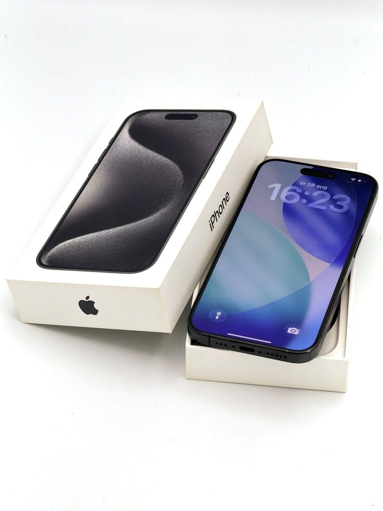 Zeer Nette iPhone 15 Pro Black 128GB, 100% batterijconditie!, Apple, ., Zwart, Ophalen of Verzenden