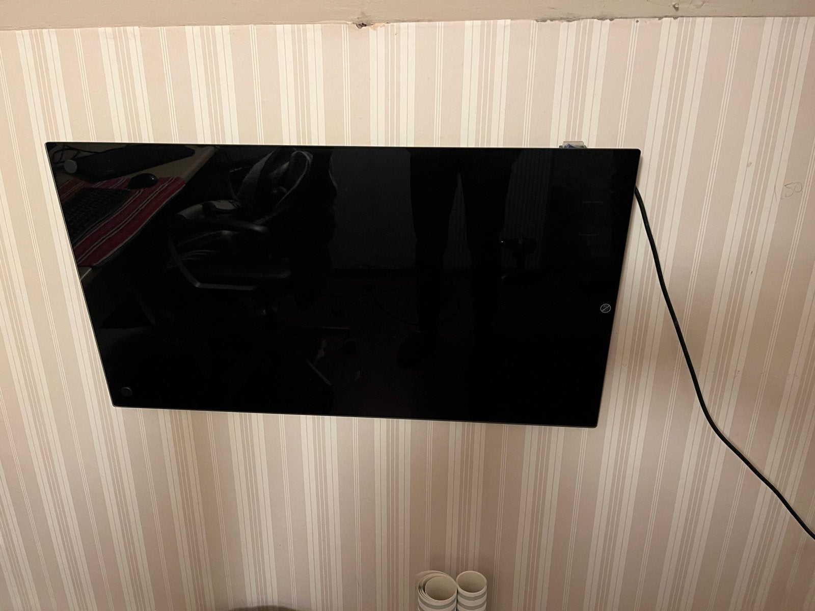 Eurom Sani 400 Black Wifi Infrarood Paneel, 30 tot 80 cm, Radiator, Ophalen of Verzenden, Zo goed als nieuw