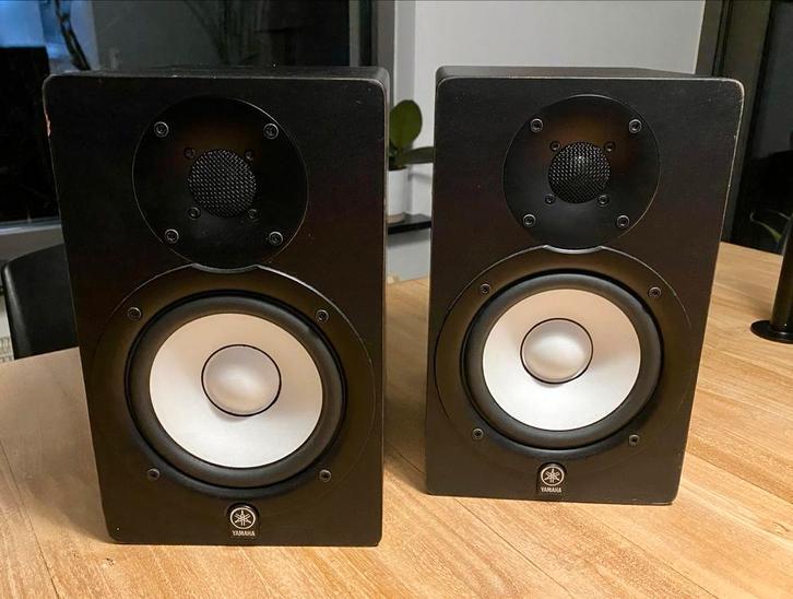 YAMAHA HS50 M Studio Monitoren (set van 2), Gebruikt, 60 tot 120 watt, Front, Rear of Stereo speakers, Ophalen