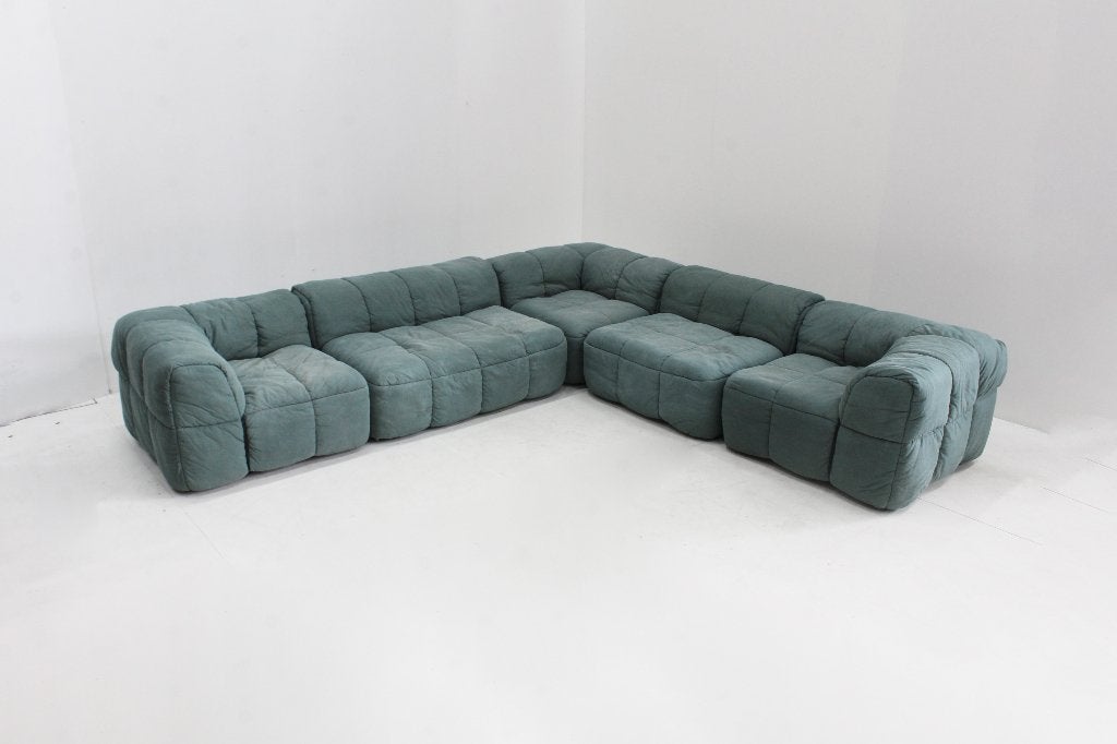 Vintage modulaire Arflex Strips sofa jaren 70, Design , vintage, Gebruikt, Hoekbank, 300 cm of meer
