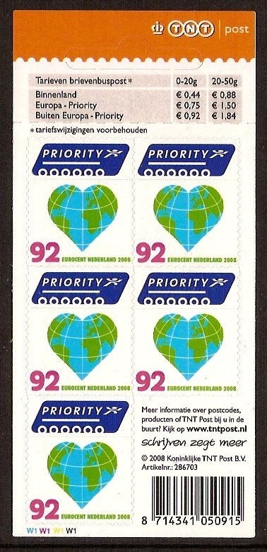 Nederland NVPH nr V2561 postfris Denk groen 2008, Ophalen of Verzenden, Na 1940, Postfris