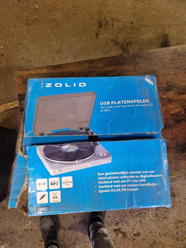 Zolid USB Platenspeler - Digitaliseer je Vinyl, Overige merken, Ophalen of Verzenden, Zo goed als nieuw, USB-aansluiting