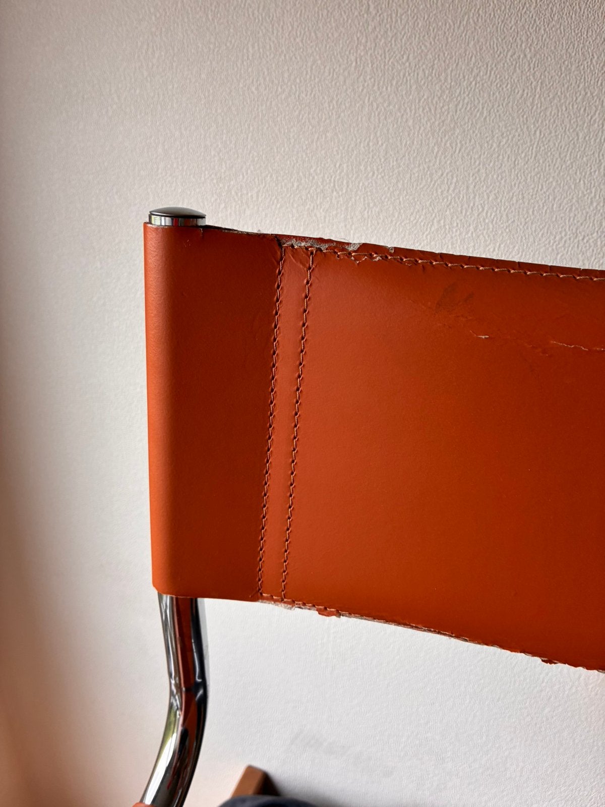 2 buisframe stoelen chroom en kunstleer bekleding, Ophalen of Verzenden, Gebruikt, Zwart