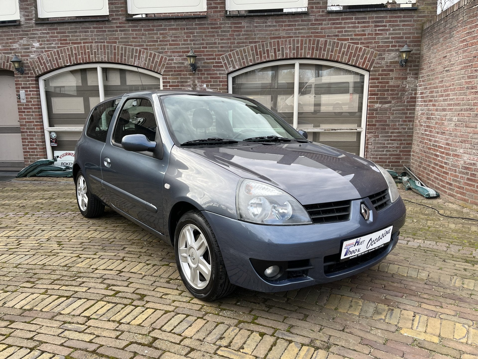 Renault Clio 1.2-16V Campus Airco/Lm velg (bj 2007), Auto's, Voorwielaandrijving, Gebruikt, Blauw, 49 €/maand