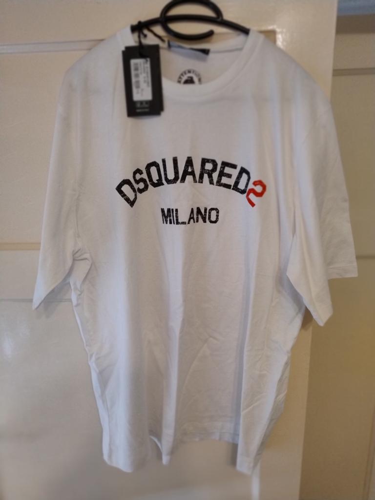 Dsquared2 Milano T-shirt - Nieuw met labels, Maat 52/54 (L), Dsquared2, Wit, Nieuw