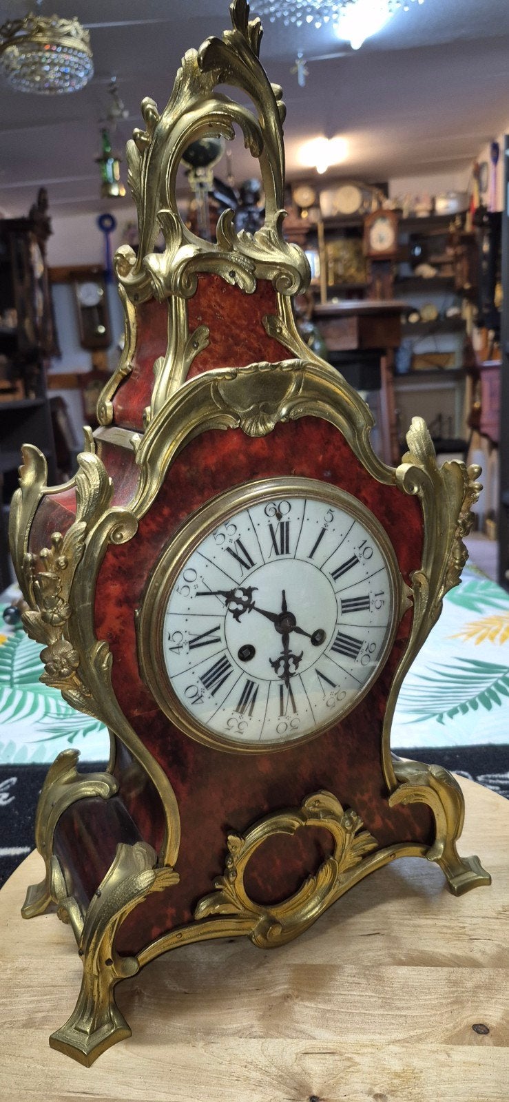 boulle klok 51x28 cm, Ophalen