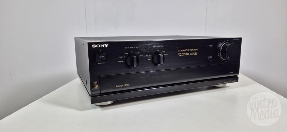 Sony TA-F570ES Versterker | Stereo | Phono | 12 Mnd Garantie, Refurbished, Ophalen of Verzenden, 60 tot 120 watt, Sony