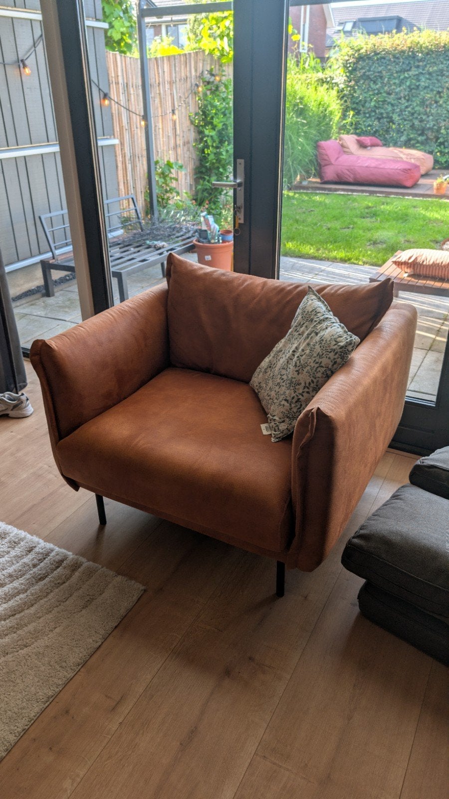 Lounge fauteuil(loveseat), Ophalen, Zo goed als nieuw, 75 tot 100 cm, 75 tot 100 cm