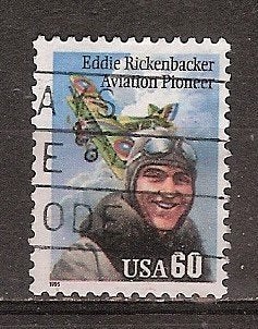 USA, Luchtvaart, E. Rickenbacker, 1995., Ophalen of Verzenden, Gestempeld, Noord-Amerika