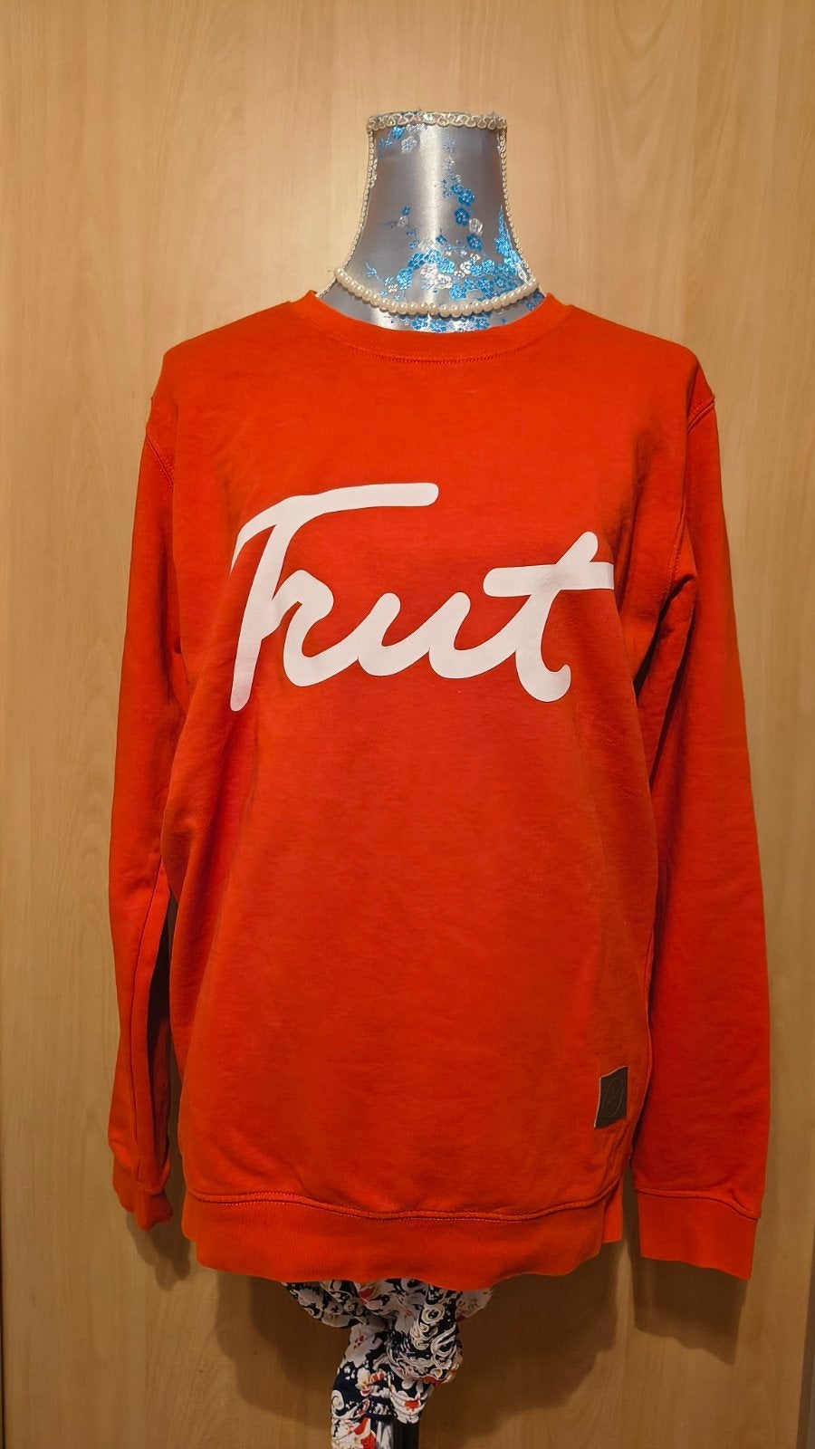 TRUT rood/oranje sweater Maat L, Kleding | Dames, Maat 42/44 (L), Oranje, Ophalen of Verzenden, 9 Lemons