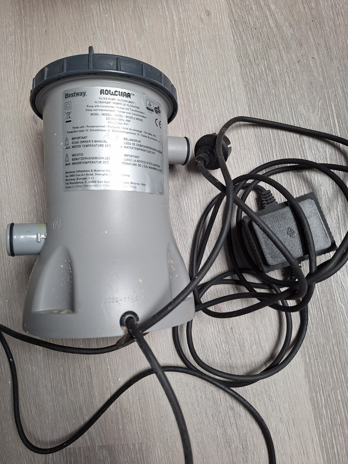 Bestway Flowclear Filterpomp Model #58383, Ophalen of Verzenden, Gebruikt, Zwembadpomp