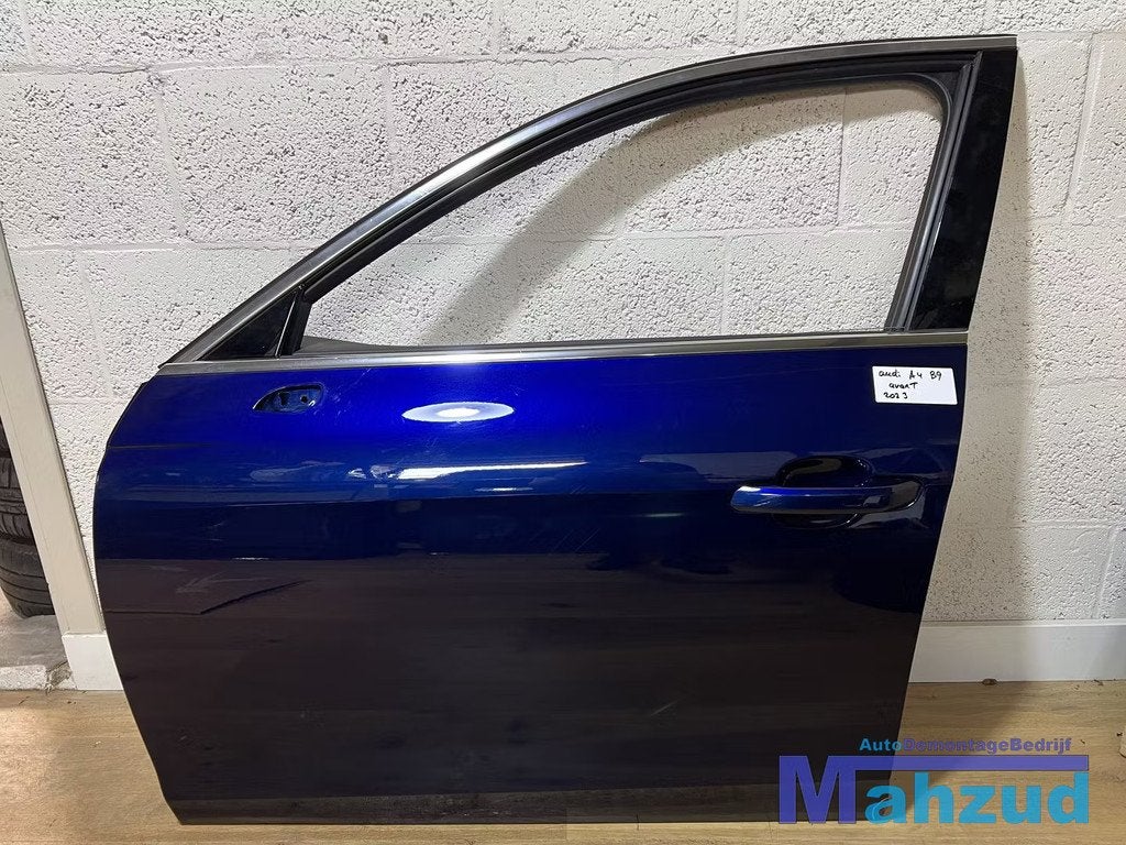 AUDI A4 B9 AVANT blauw links voor deur portier 2020-2024, Auto-onderdelen, Carrosserie en Plaatwerk, Gebruikt, Deur, AUDI AG, Voor