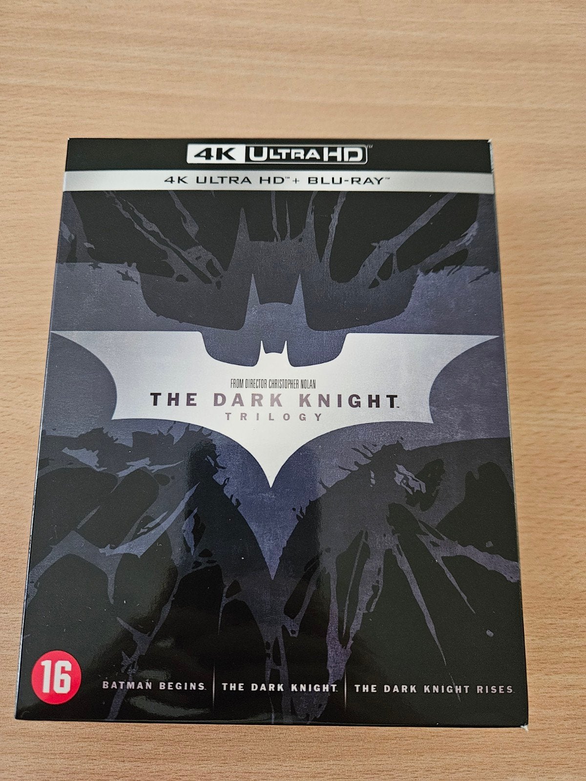 The Dark Knight Triligy 4K UHD+Blu-Ray, Cd's en Dvd's, Blu-ray, Ophalen of Verzenden, Gebruikt, Actie
