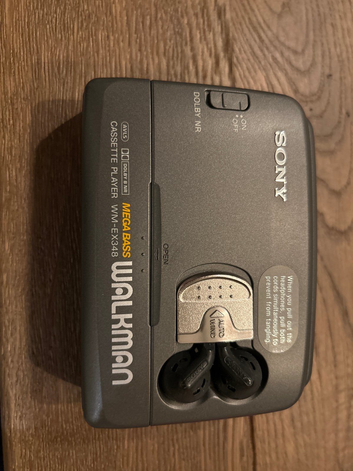 Sony Walkman WM-EX348 met Auto Wind oordopjesmechanisme, Ophalen of Verzenden, Walkman