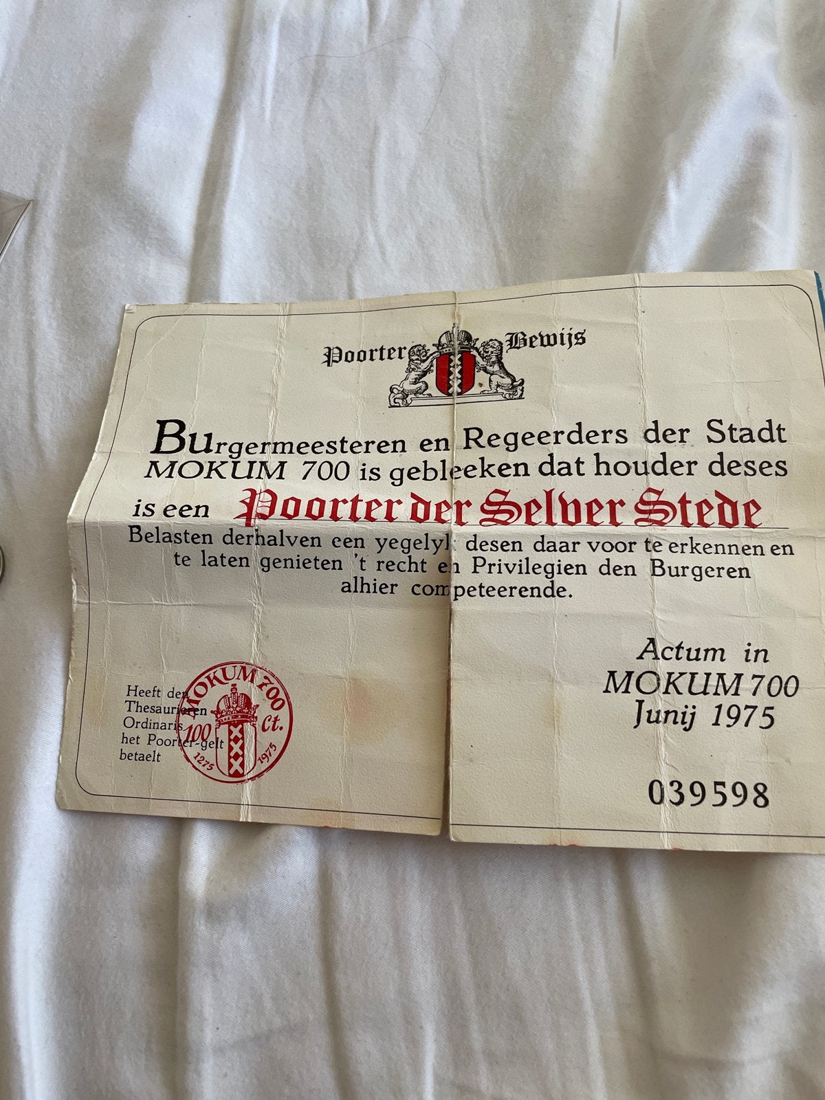 Mokum 700 Amsterdam Jubileumset 1975, Ophalen of Verzenden, Gebruikt