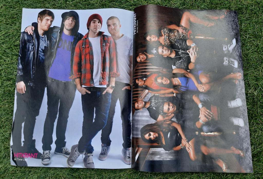 Poster 2x A4 Hitkrant 2011 All Time Low Jersey Shore ea, Ophalen of Verzenden, Gebruikt, A1 t/m A3, Muziek