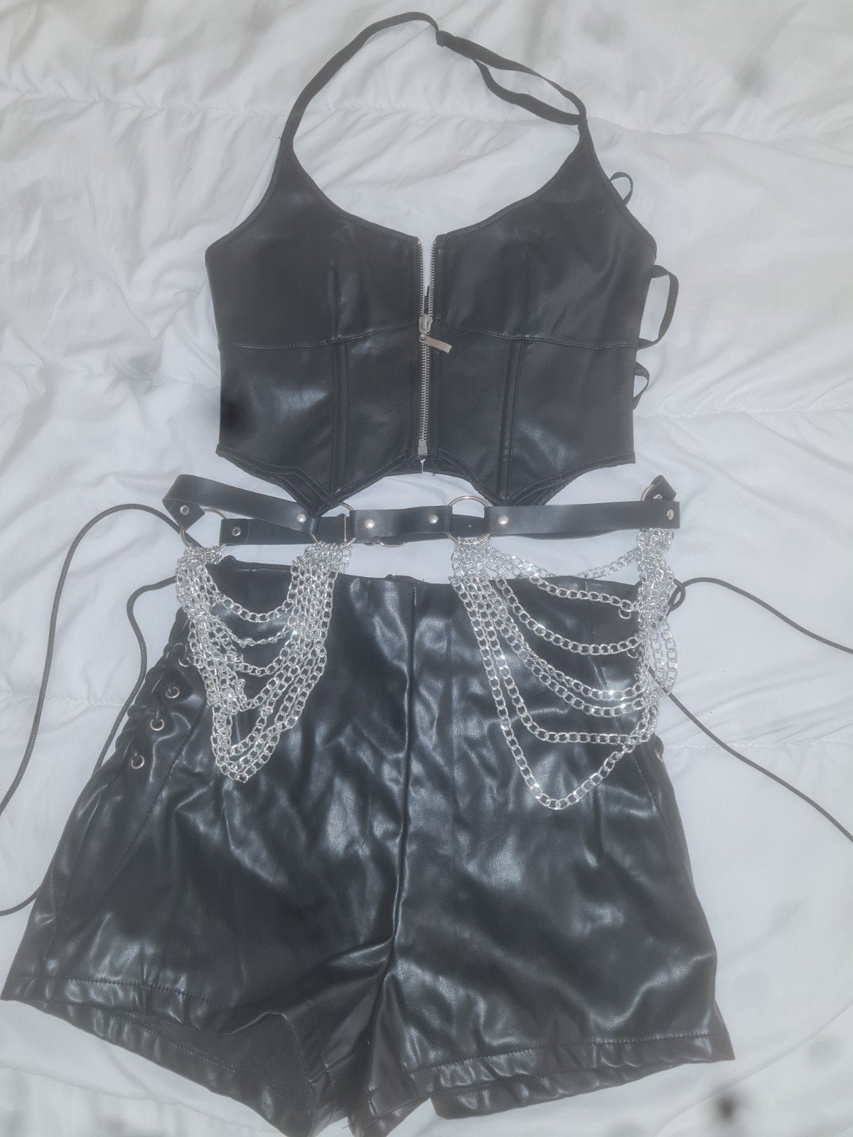 bdsm kinky setje met heup ketting, Verzenden