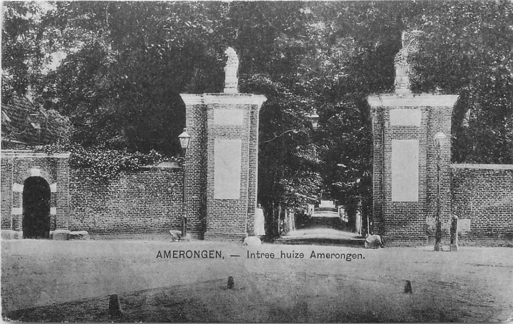 381-500-035 Amerongen Entree huize Amerongen, Verzenden, Voor 1920, Utrecht