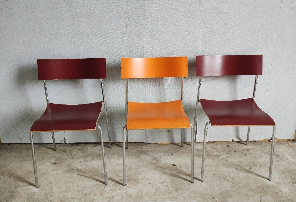 Stoel kantinestoel stapelbaar Lammhults Campus design, Ophalen of Verzenden, Gebruikt, Overige kleuren, Vijf, Zes of meer stoelen