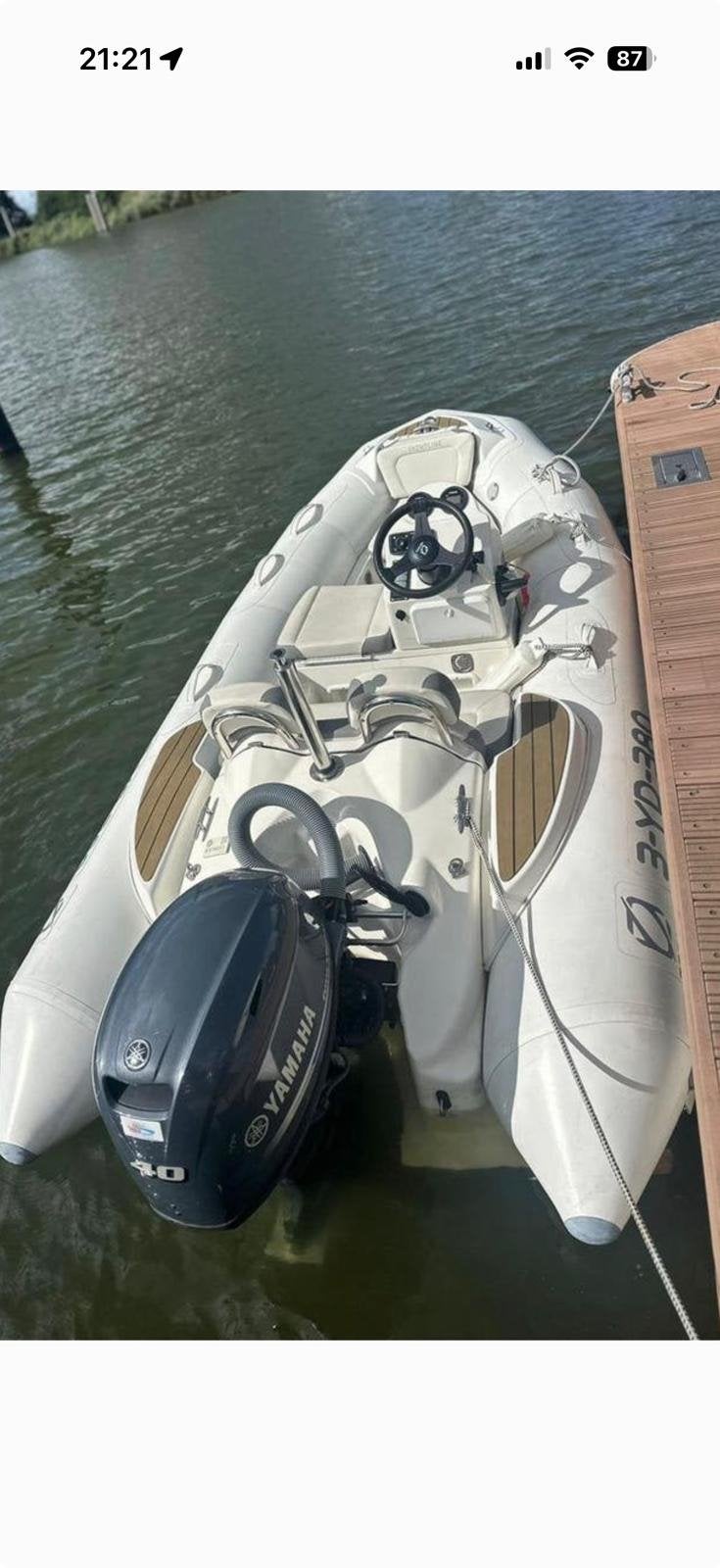 Zodiac Yachtline 360 DLX incl. Yamaha 40 pk en trailer, Watersport en Boten, Ophalen, Gebruikt, Overige typen, Motorboot