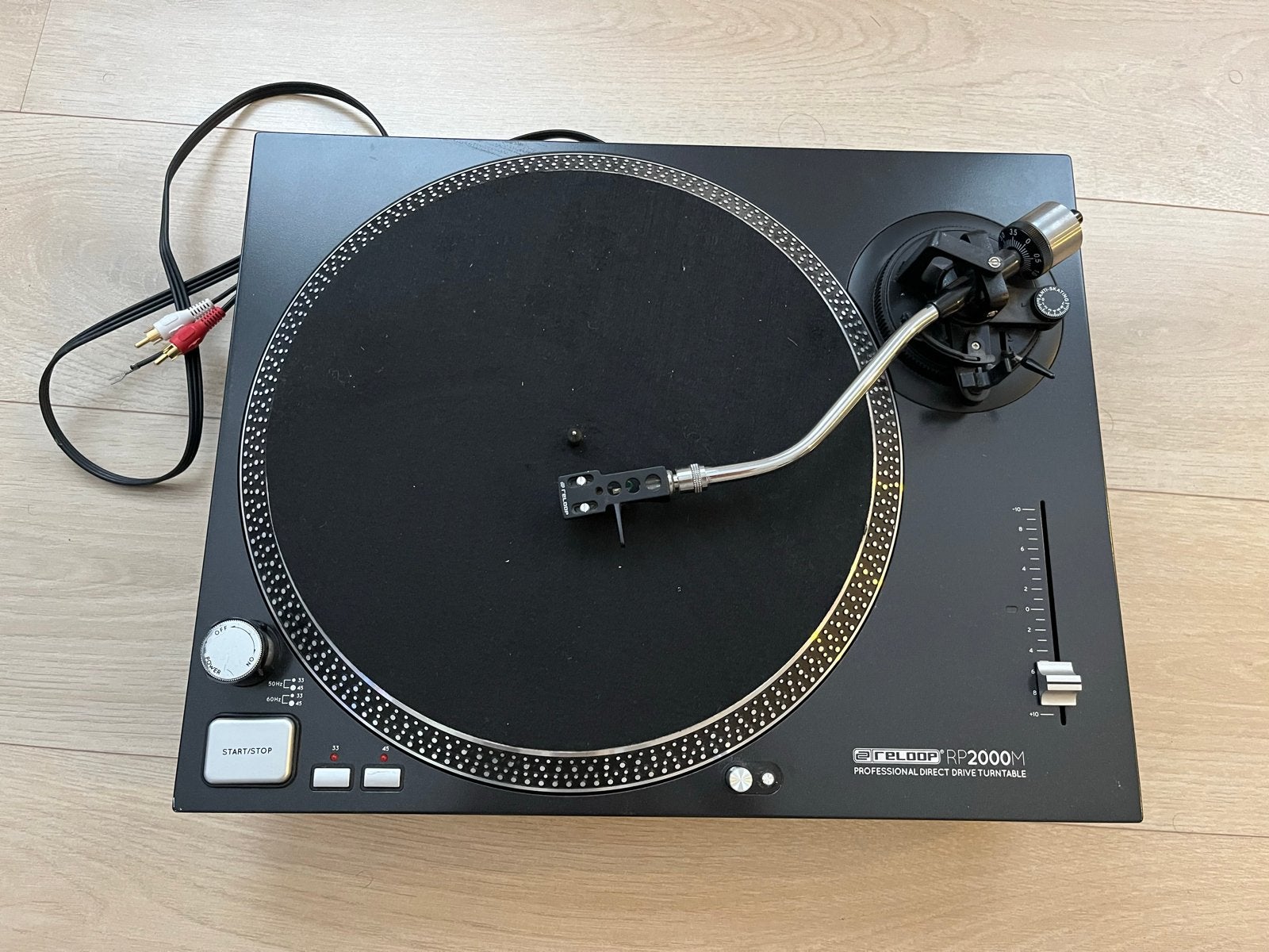 Reloop RP-2000M Platenspeler zwart, Gebruikt, Pitch-regelaar, Platenspeler, Ophalen