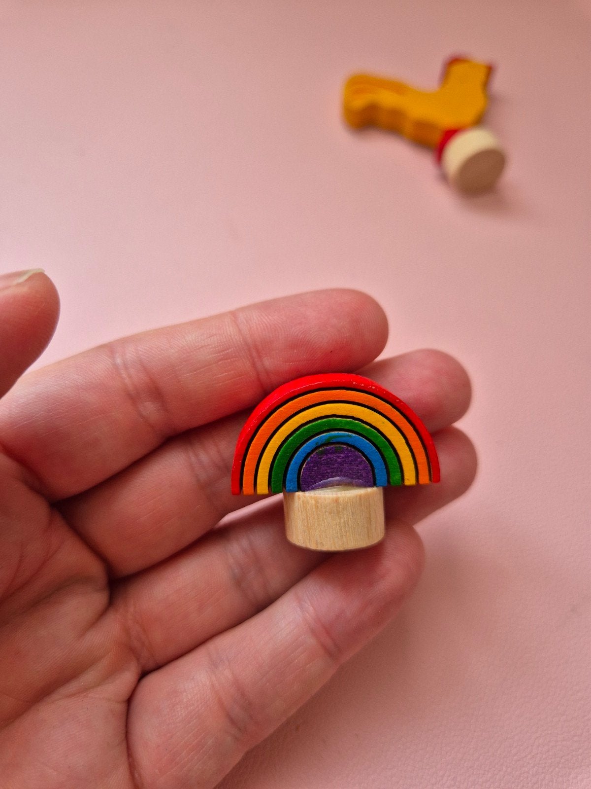 Grimms Regenboog Steker, Kinderen en Baby's, Speelgoed | Houten speelgoed, Ophalen of Verzenden